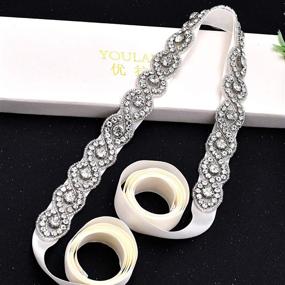 img 1 attached to Azaleas Womens Beaded Wedding Crystal Women's Accessories ~ Belts
