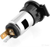 🔌 12v 120w cigarette lighter power socket plug outlet for most cars and motorcycles - three d logo