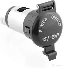 img 1 attached to 🔌 12V 120W Cigarette Lighter Power Socket Plug Outlet for Most Cars and Motorcycles - Three D