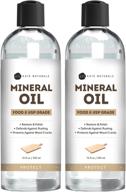 🔪 12oz mineral oil food grade - kate naturals (2-pack). usp & food grade mineral oil for cutting board. conditioning and protecting kitchen appliances, knives, butcher block, stainless steel, wood surfaces логотип