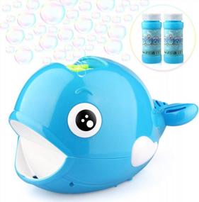 img 4 attached to Betheaces Automatic Whale Bubble Maker: Create Over 2000 Bubbles Per Minute With Easy-To-Use Bubble Blower Toy Perfect For Indoor, Outdoor, Parties, And Weddings For Boys And Girls Aged 3-16