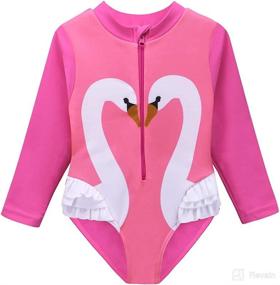 img 4 attached to HUAANIUE Swimsuit Rashguard Swimwear One Piece Apparel & Accessories Baby Boys for Clothing