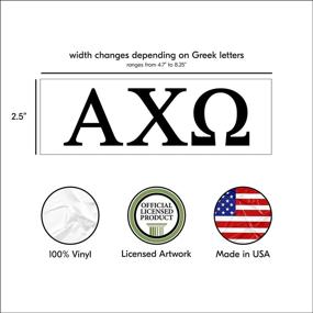 img 3 attached to 🎀 Alpha Chi Omega Greek Sorority Sticker Decal – Pro-Graphx, 2.5 Inches Tall, in Black