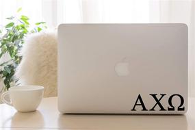 img 1 attached to 🎀 Alpha Chi Omega Greek Sorority Sticker Decal – Pro-Graphx, 2.5 Inches Tall, in Black