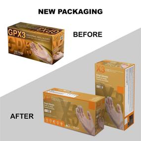 img 3 attached to AMMEX X3 Small Clear Vinyl Disposable Gloves 3 mil - Latex Free, Powder Free, Food Safe - Non-Sterile - 100 Count