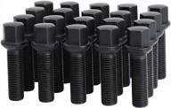 dynofit 14x1.5 extended lug bolts for wheel spacers, 20pcs 40mm shank/64mm tall ball seat aftermarket lug studs for a1 a2 a3 a4 a5 a6 a7 a8 s1 s2 s3 s4 s5 s6 s7 s8, fit cc golf jetta lavid se cayenne logo