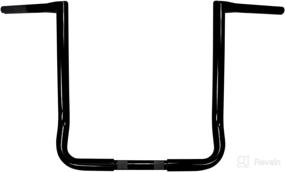 img 2 attached to 🏍️ LA Choppers LA-7361-16B 1.25-Inch Twin Peaks Touring Handlebar, Black, 16 Inches