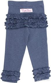 img 4 attached to RuffleButts® Toddler Ballet Ruffle Leggings Apparel & Accessories Baby Girls in Clothing