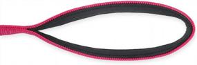 img 2 attached to Hyhug Sturdy Nylon 18'' Short Leash with Comfortable Cushion - Perfect for Daily Walking and Training of Giant, Large, Medium Boy and Girl Dogs (Rose Red Pink)