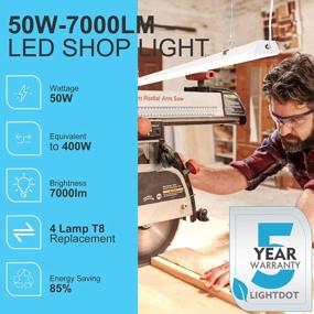 img 3 attached to Transform Your Space With Lightdot'S 4FT LED Shop Lights - Powerful 7000Lm And Easy Plug-And-Play Installation - Perfect For Garages, Workshops, And Kitchens