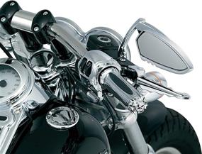 img 1 attached to 🧟 Chrome Kuryakyn 6295 Premium Handlebar Grips with Zombie End Caps and Throttle Boss - Suitable for 1982-2019 Harley-Davidson Motorcycles with Dual Cable Throttle Control, 1 Pair