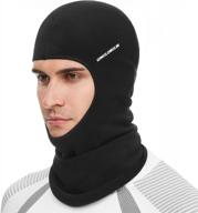 stay warm & comfortable in winter with qinglonglin balaclava ski mask for men motorcycling, skiing logo