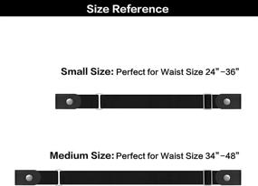 img 3 attached to Udekit Buckle Elastic Stretch Pieces Women's Accessories : Belts
