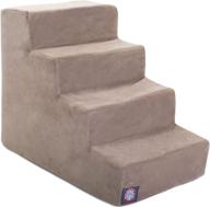 majestic pet velvet suede pet stairs – cushioned step for dogs & cats, puppy & kitty ramp logo