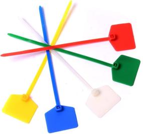 img 4 attached to 🔐 Nylon Cable Ties - Colorful Marker Wire Tags for Cable Management and Security (Pack of 50)