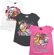 👕 toddlers' 3 pack nickelodeon girls t-shirts - girls' clothing via tops, tees & blouses logo