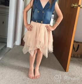 img 6 attached to 👸 Adorable Girls Princess Dresses with Denim Vest Jacket - Perfect for a Colorful Childhood