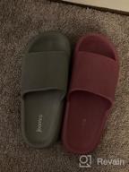 img 1 attached to Experience Ultimate Comfort With Joomra Non-Slip Pillow Slippers For Women And Men review by Jeff Olson