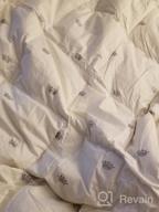 img 1 attached to All-Season King Size Goose Down Comforter Quilts With 100% Cotton Shell, Crown Design, 8 Tabs, And Down-Proof Material: Perfect Duvet Insert By SHEONE review by Trey Samuels