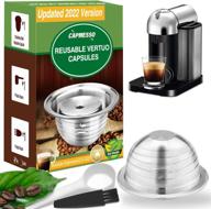 capmesso reusable vertuoline coffee pod - compatible with gca1, env135 & bnv250 (2.5oz newest 2.0 version) not for vertuo plus/next логотип