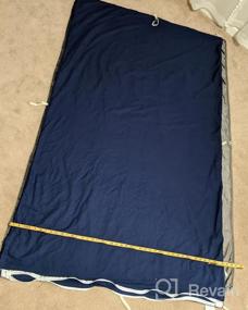 img 5 attached to YEMYHOM Бежевый пододеяльник из 100% хлопка для утяжеленного внутреннего слоя одеяла 60X80 - съемный и моющийся