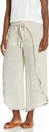 women's tie-front wrap pants by a. byer logo