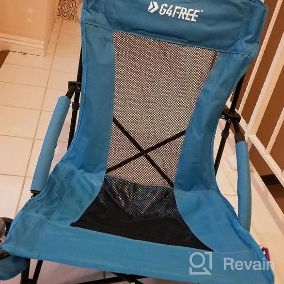 img 1 attached to Get Comfortable And Relaxed On The Beach Or Camping With G4Free Sling Chair - Heavy Duty, Portable And Reclining! review by Chris Willis