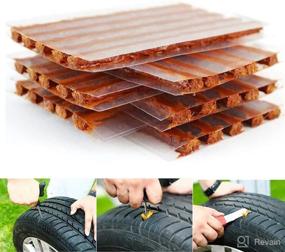 img 1 attached to 🔧 Meirun Tire Repair Strings Rubber Strips & Plugs Kit for Cars (20pcs): Self Vulcanizing Tire Repair Tool