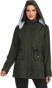 img 1 attached to Arthas Waterproof Outdoor Raincoat Lightweight Women's Clothing via Coats, Jackets & Vests