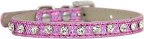 img 4 attached to Premium Soft Velvet Cat Collar: 🐱 Adjustable, Safe, and Dazzling with Bling Diamante