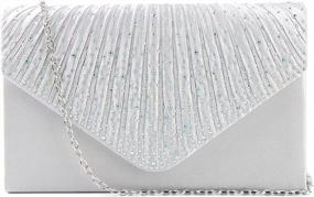 img 3 attached to Dazzle At Your Next Event With Jubileens Envelope Evening Clutch - Perfect For Parties And Weddings