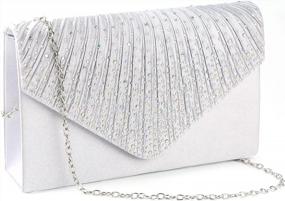 img 4 attached to Dazzle At Your Next Event With Jubileens Envelope Evening Clutch - Perfect For Parties And Weddings