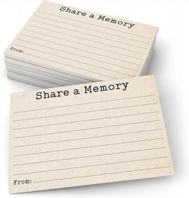 img 4 attached to Винтажная пишущая машинка Share A Memory Cards - 50 Pack 4" X 6" для празднования жизни, мемориалов и особых событий - Rustic Kraft Tan Design - Made In USA