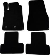 🚗 aniki 4pcs black nylon carpet floor mats - custom fitment for 2005-2014 ford mustang logo