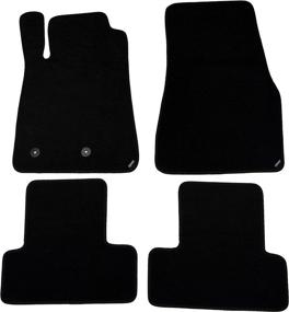 img 4 attached to 🚗 ANiKI 4pcs Black Nylon Carpet Floor Mats - Custom Fitment for 2005-2014 Ford Mustang