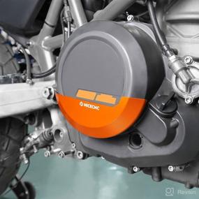 img 3 attached to 🍊 NICECNC Orange Engine Clutch Cover Guard Protector for KTM 690 Duke/Enduro/Enduro R/SMC/SMC R 2008-2022 - Ultimate Protection and Fit!