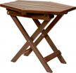 cinnamon clevermade tamarack folding table - perfect outdoor patio furniture for home entertaining! logo