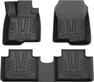 🔥 high-performance tpe floor liners/mats for honda cr-v 2017-2021 - all-weather rubber, front and rear seat compatible logo