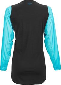 img 2 attached to 👗 Fly Racing 2022 Women's Lite Jersey (Black/Aqua, Medium): Sleek and Stylish Performance Apparel for Active Women