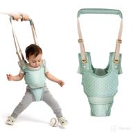 handheld baby walking harness: adjustable helper belt for toddler walking safety (mint green) logo