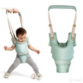 img 4 attached to Handheld Baby Walking Harness: Adjustable Helper Belt for Toddler Walking Safety (Mint Green)