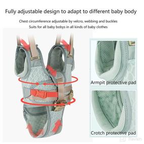 img 2 attached to Handheld Baby Walking Harness: Adjustable Helper Belt for Toddler Walking Safety (Mint Green)