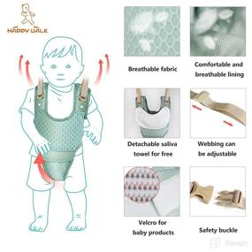 img 3 attached to Handheld Baby Walking Harness: Adjustable Helper Belt for Toddler Walking Safety (Mint Green)