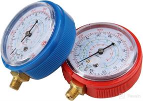 img 2 attached to 🌡️ B4B Refrigerant Low and High Pressure Gauges 11.2mm for Air Conditioner R410A R134A R22 - PSI KPA (Low and High Gauges) - BANG 4 BUCK