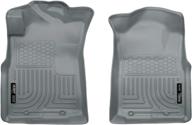 🚗 husky liners weatherbeater series front floor liners grey 13942 for 2005-2015 toyota tacoma access/double, 2005-2014 standard cab 2pcs логотип