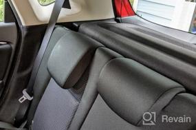 img 7 attached to Обновите свой Honda FIT: высококачественная неубирающаяся черная защитная крышка багажника [2015-2019]