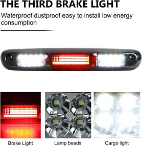 img 2 attached to 🚦 Enhanced LED High Mount Stop Light for 2007-2013 Chevrolet Silverado GMC Sierra 1500 2500 3500 HD Classic, Rear Cargo Lamp