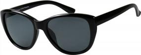img 2 attached to Модные солнцезащитные очки Cateye с поляризованными линзами и защитой от УФ-излучения - ShadyVEU High Point