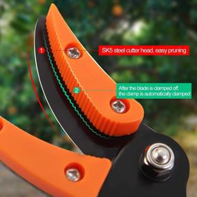 img 2 attached to KSEIBI 143010 Cut And Hold Bypass Pruner - Long Reach With 1/2 Inch Max Cutting Capacity (3.5 Ft - 1.0 M)