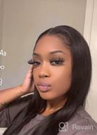 img 1 attached to Unprocessed Brazilian Straight Virgin Hair Bundle Deal With Lace Frontal - 3 Bundles (18 20 22 Inches) + Ear To Ear Lace Frontal (16 Inches) For Human Hair Extensions review by Casey Vance